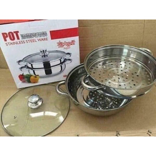 Nồi hấp 2 tầng Inox cao cấp
