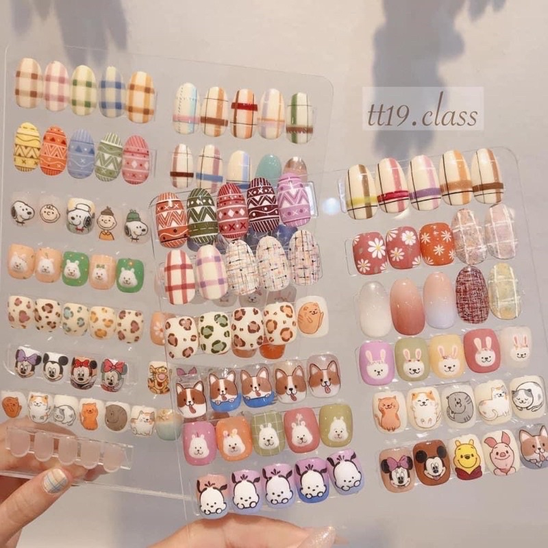 Phụ kiện nails Bảng mica trong suốt trưng mẫu size a5
