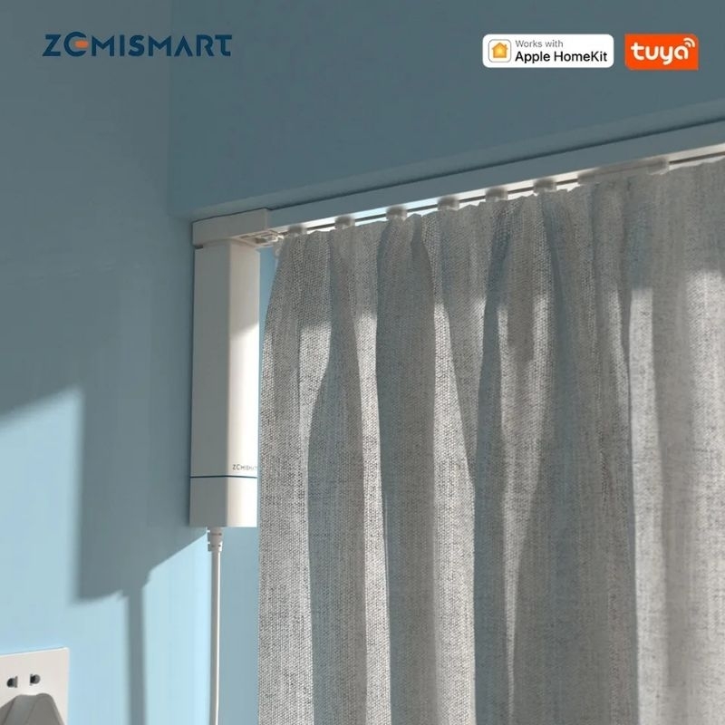 Động cơ rèm tự động Zigbee Homekit Tuya Zemismart tương thích Apple Homekit