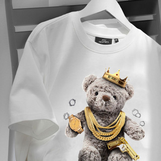 Áo thun big size nam 50-120kg cotton dày, mẫu the bear king - mh store