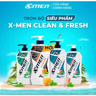 Dầu tắm gội nước hoa 2in1 / 3 in1 X-Men sạch sâu 630g