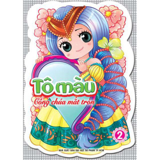 Sách - Combo Quà Tặng Cho Bé 7 (4 Cuốn Tô Màu Công Chúa Mắt Tròn + 4 Cuốn Tô Màu Nàng Tiên Cá)