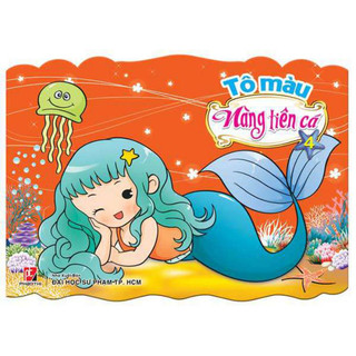 Sách - Combo Quà Tặng Cho Bé 7 (4 Cuốn Tô Màu Công Chúa Mắt Tròn + 4 Cuốn Tô Màu Nàng Tiên Cá)