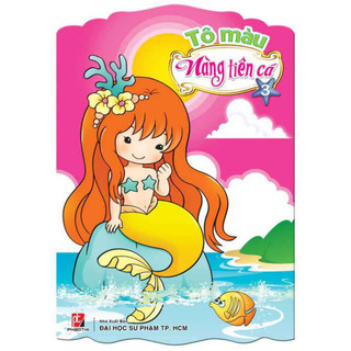 Sách - Combo Quà Tặng Cho Bé 7 (4 Cuốn Tô Màu Công Chúa Mắt Tròn + 4 Cuốn Tô Màu Nàng Tiên Cá)