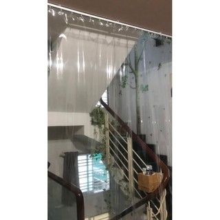 Tấm rèm pvc trong suốt 4m5 x 1m5 x 0.08mm