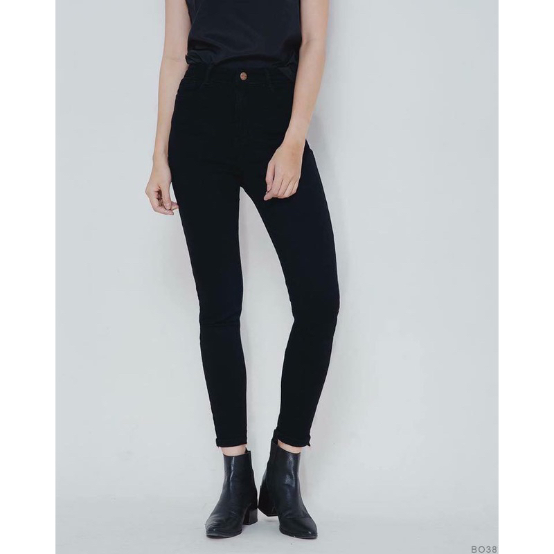 Jeans đen lưng cao siêu co giản vnxk 170k