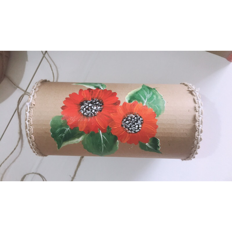 Trống cơm bằng bìa cattong mầm non