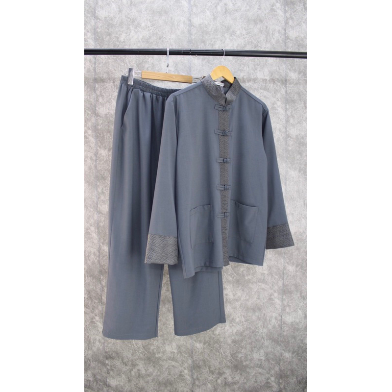 Quần áo phật tử nam,Đồ lam đi chùa nam,Pháp phục,Đồ bộ nam cao cấp