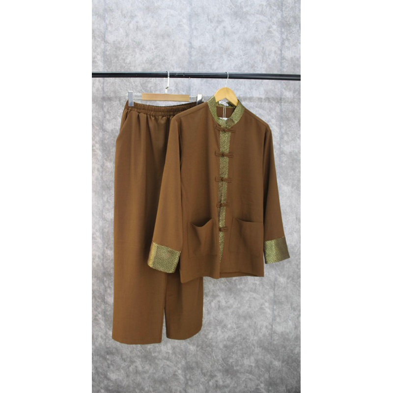 Quần áo phật tử nam,Đồ lam đi chùa nam,Pháp phục,Đồ bộ nam cao cấp