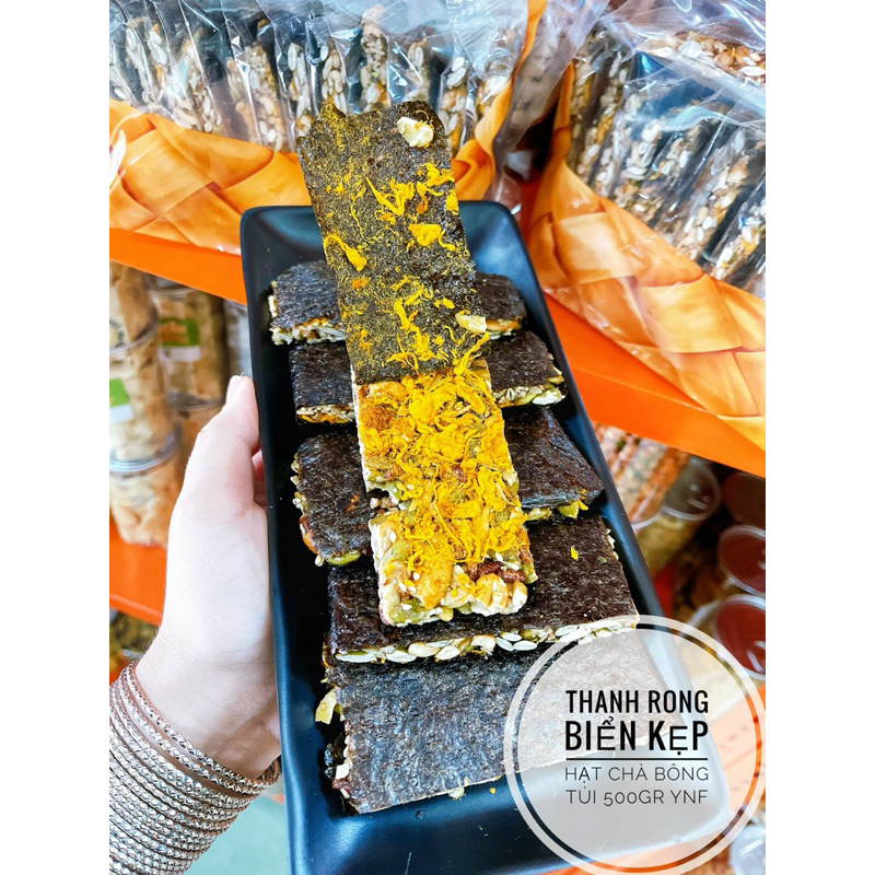 Thanh rong biển kẹp hạt chà bông