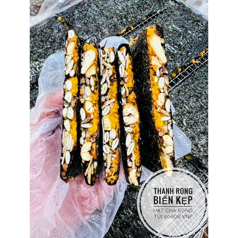 Thanh rong biển kẹp hạt chà bông