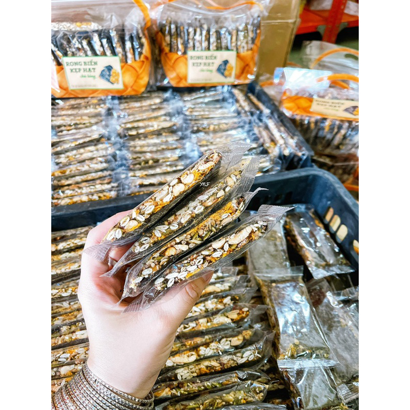 Thanh rong biển kẹp hạt chà bông