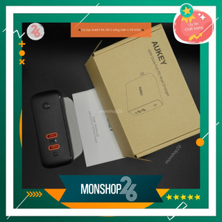 🔌 củ sạc aukey pa-d5 2 cổng usb-c pd 63w 🔌