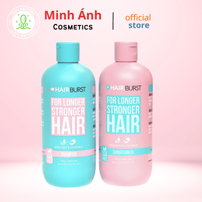 Set Hairburst Gội Xả For Longer Stronger Hair Kích Thích Mọc Tóc