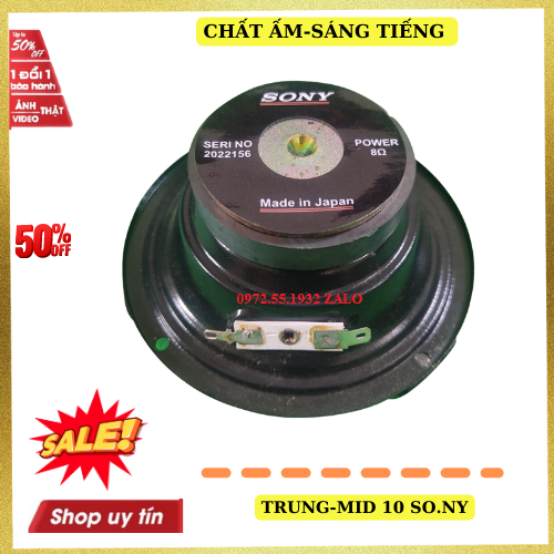 Loa trung 10 sony từ đơn kín hậu gân cao su công suất 100w-1 CHIẾC loa mid
