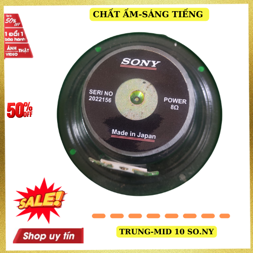 Loa trung 10 sony từ đơn kín hậu gân cao su công suất 100w-1 CHIẾC loa mid