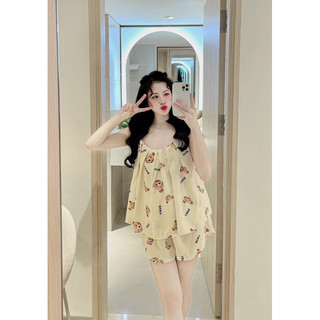 Bộ Lụa Mango 2 dây xinh hàng freesize mẫu mới
