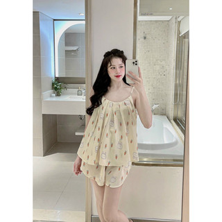 Bộ Lụa Mango 2 dây xinh hàng freesize mẫu mới