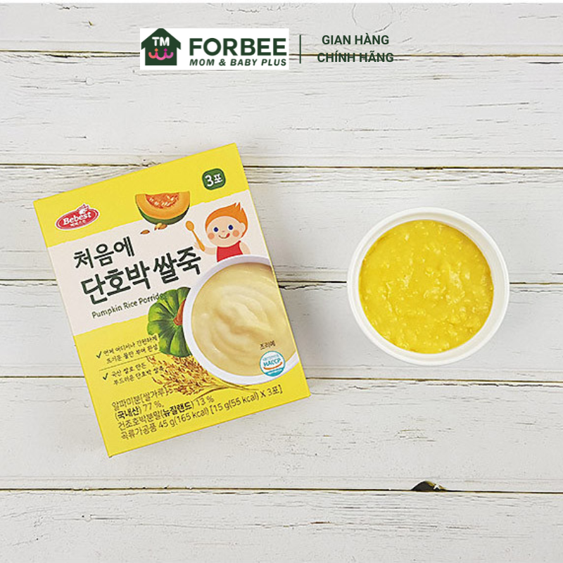 Bột gạo dinh dưỡng nấu cháo cho bé BEBEST Hàn Quốc, ăn dặm cho trẻ - FORBEE