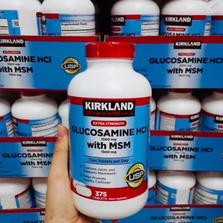 viên uống hỗ trợ xương khớp Kirkland signature glucosamine hcl&msm 375 viên của mỹ