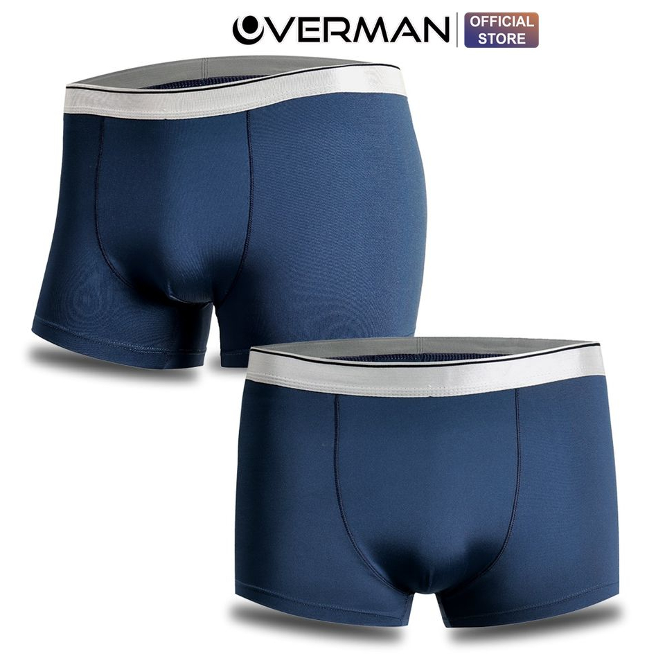 Quần lót nam Boxer đùi trơn xuất Nhật thun lạnh Boxer co giãn 4 chiều SDN01 - Overman