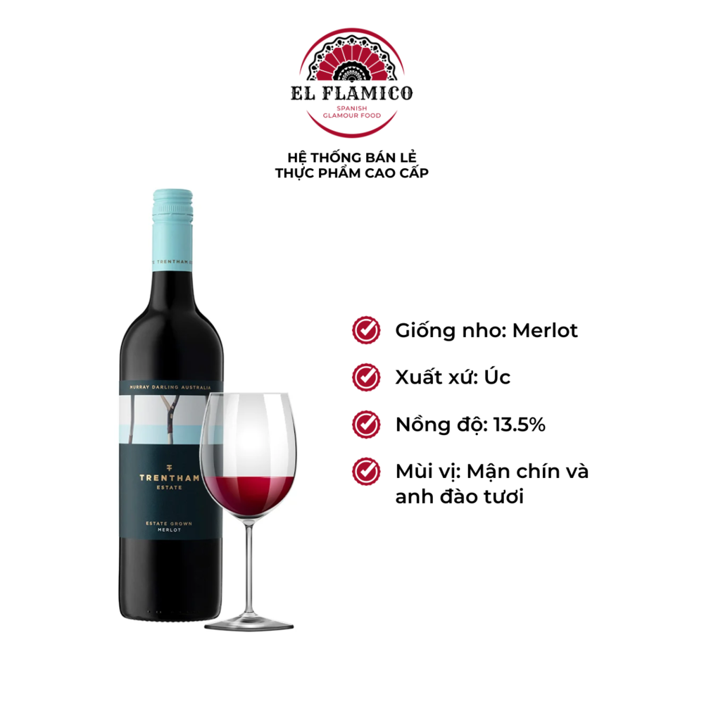 Rượu vang đỏ Úc Estate – Merlot