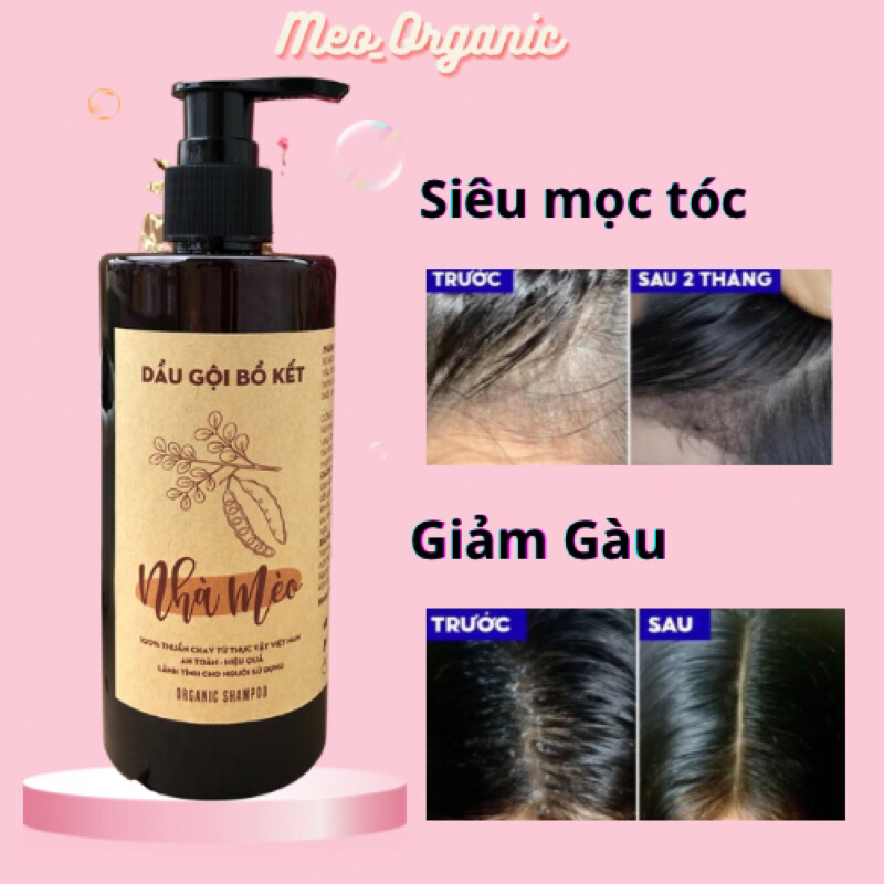 Dầu gội thảo dược bồ kết giảm gàu thảo mộc cô đặc chống rụng thiên nhiên mọc tóc nhanh dài không hóa chất POPPY CORNER