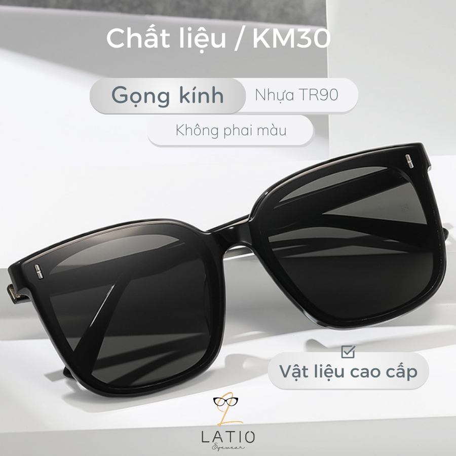 Kính mát nữ LATIO kính mát thời trang cao cấp BST New 2023 được thiết kế bản đặc biệt với viền trong suốt siêu đẹp -KM30