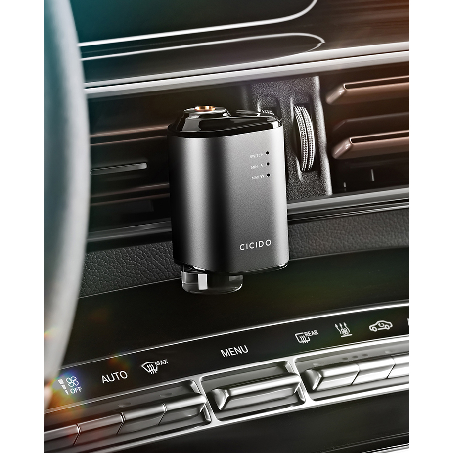 Máy khuyếch tán tinh dầu tự động xe hơi AI chính hãng CICIDO, máy phun tinh dầu tự động khử mùi ô tô tặng tinh dầu thơm