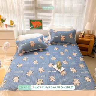 Chiếu điều hòa E-cool cao su non dày 3mm kèm 2 vỏ gối cực mát lạnh mềm mại (video ảnh thật)