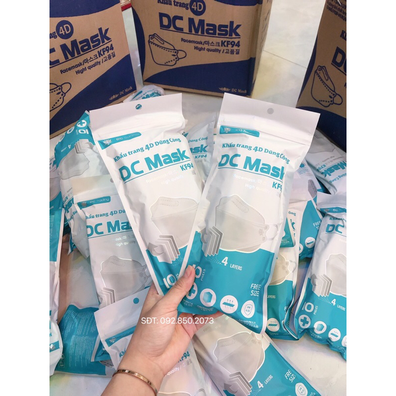 Khẩu trang y tế Kf94 DC mask 4 lớp kháng khuẩn