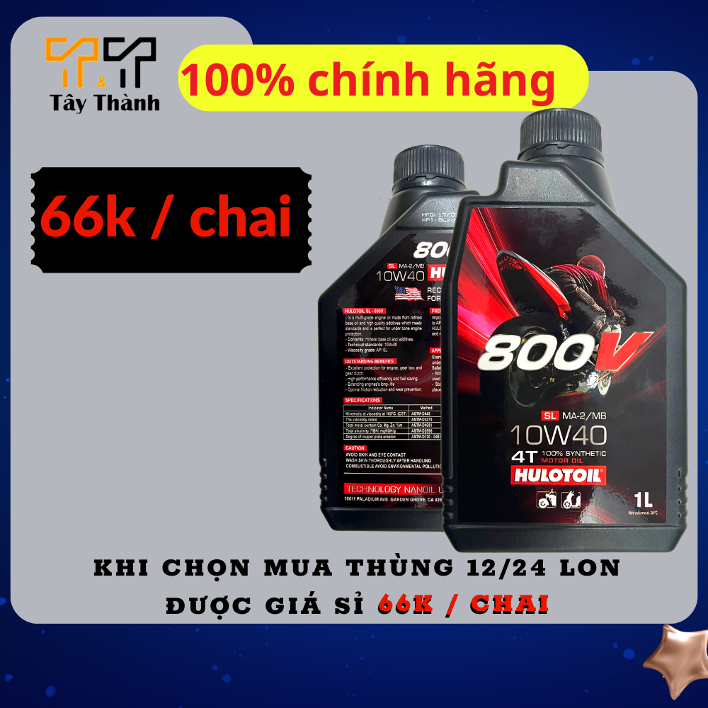 Nhớt Hulotoil xe tay ga - xe số 1 lít dành cho các dòng xe Yamaha, suzuki, honda...Tây Thành Shop chuyên dầu nhớt xe máy