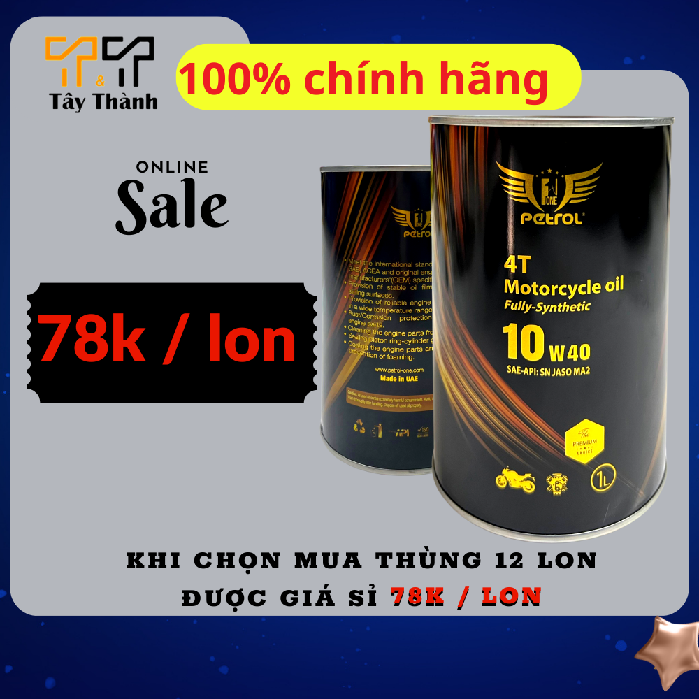 Nhớt xe máy, hàng nhập Thái Lan PETROL, dành riêng các xe số thích hợp các dòng Honda, Yamaha, Suzuki - Tây Thành