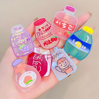 Kẹp Tóc Hình Chai Nước Hoạt Hình Phong Cách Hàn Quốc Dễ Thương