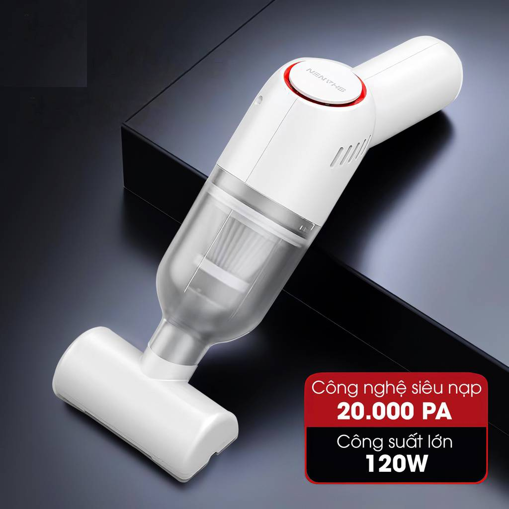 Máy hút bụi cầm tay mini, không dây đa năng, lực hút cực mạnh 9000PA, hút bụi ô tô, ga giường cực tiện lợi.