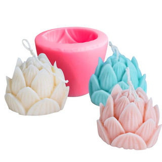 khuôn silicon 4D hình búp sen nở [97]