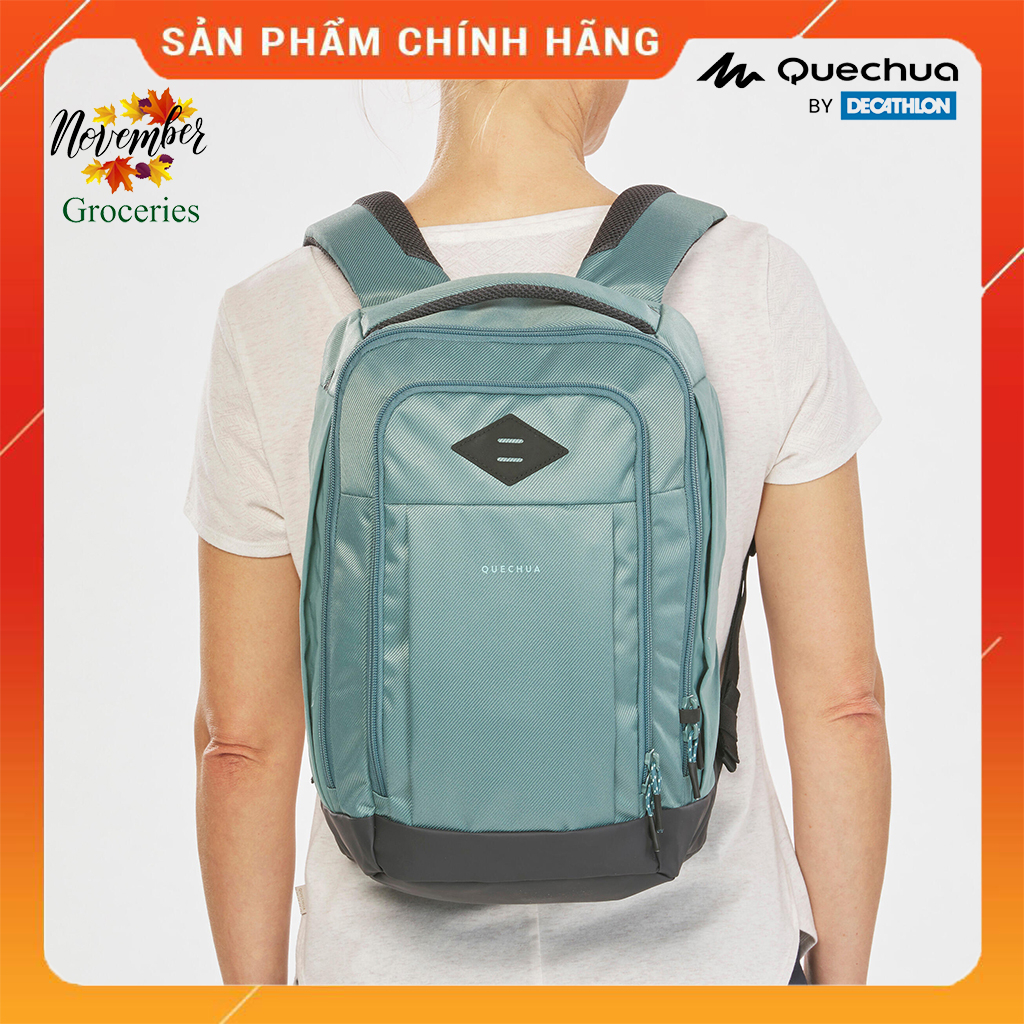 Balô Dã Ngoại Quechua Escape NH500 16L Xanh Xám Nhiều Ngăn Thoáng Khí Thiết Thực Thoải Mái Bền Thân Thiện Với Môi Trường