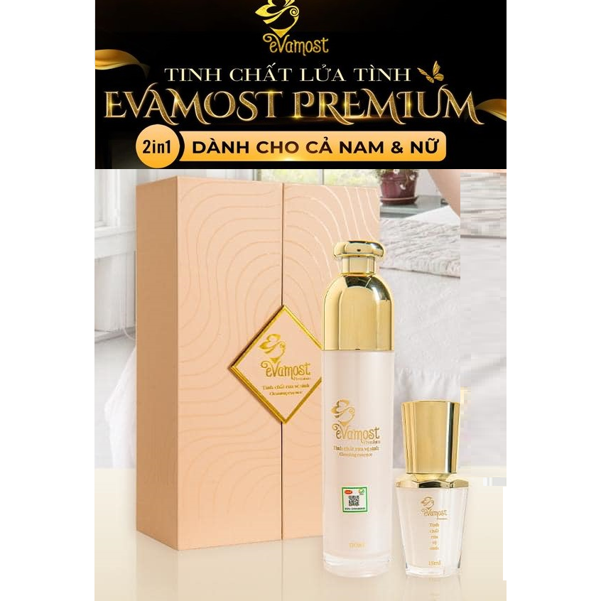 Evamost Premium 2023 Tinh chất lửa tình , dung dịch vệ sinh phụ nữ
