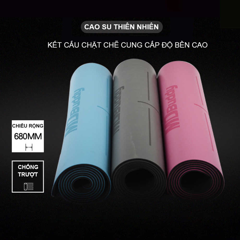 Thảm tập Yoga chống trượt chất liệu PU cao cấp MDBuddy MD9040