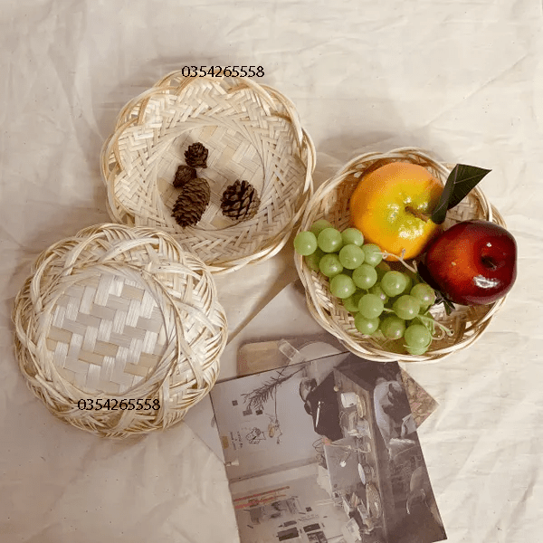 Đĩa tre | Khay tre trang trí, decor
