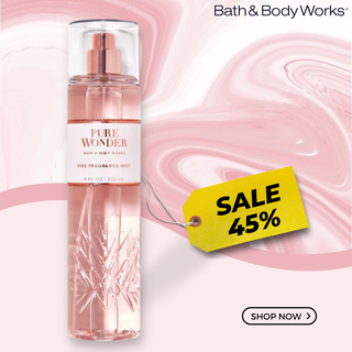 Xịt thơm bath & body works pure wonder fine fragrance mist hương thơm dịu nhẹ 236ml