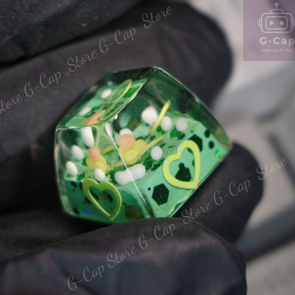 Nút bàn phím G-cap resin chanh xanh 2023