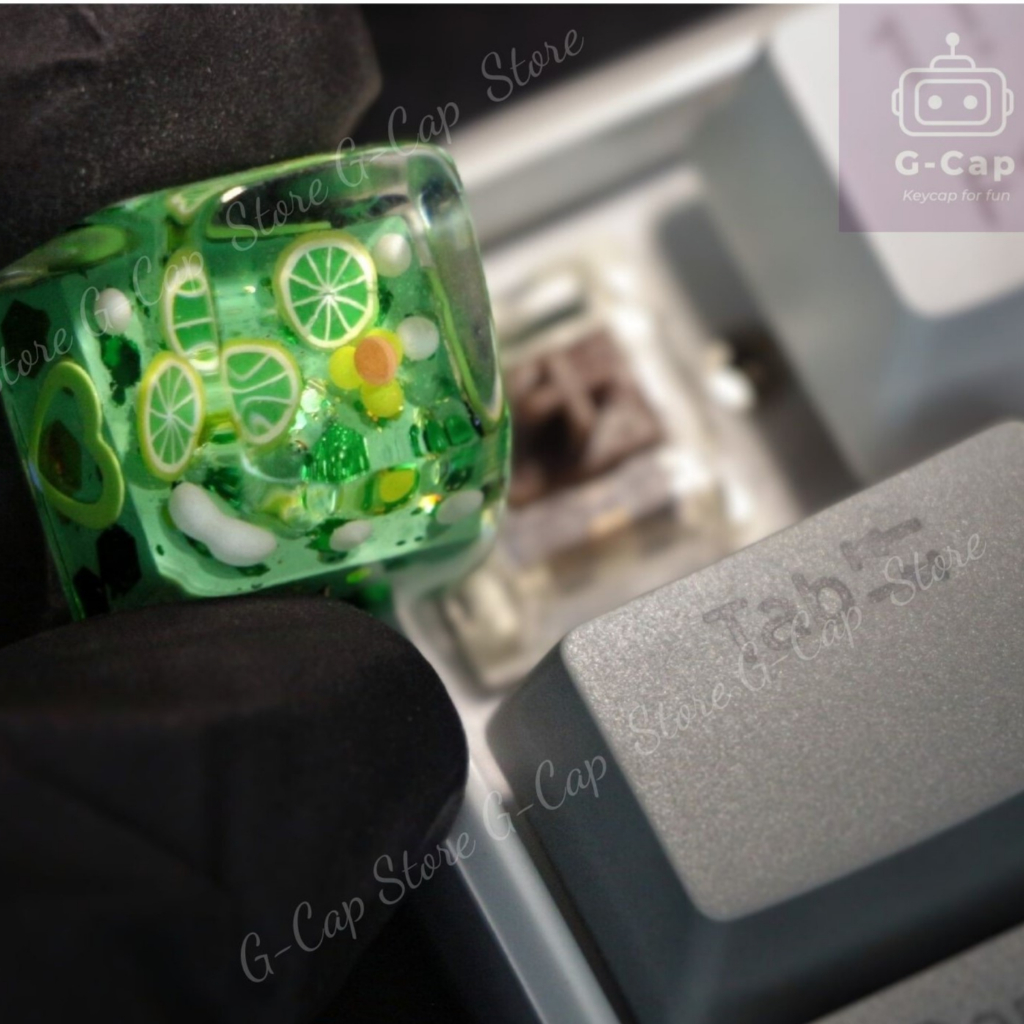 Nút bàn phím G-cap resin chanh xanh 2023