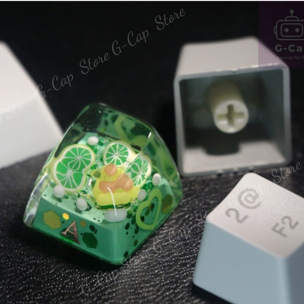 Nút bàn phím G-cap resin chanh xanh 2023
