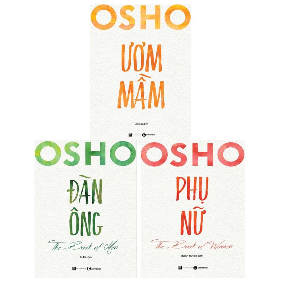 Sách Combo 3 cuốn Osho Đàn Ông Phụ Nữ Ươm Mầm - THB