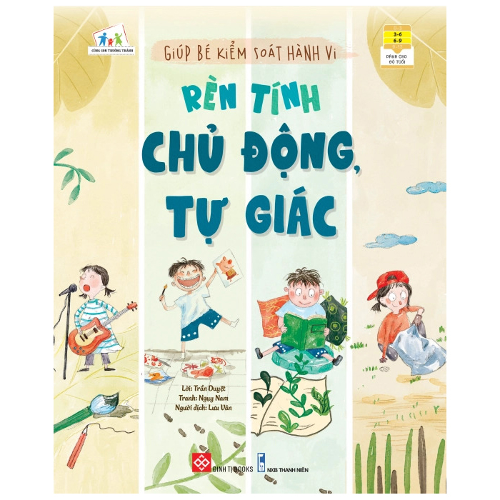 Sách - Giúp bé kiểm soát hành vi - Rèn tính chủ động tự giác - Dành cho lứa tuổi từ 3 đến 9