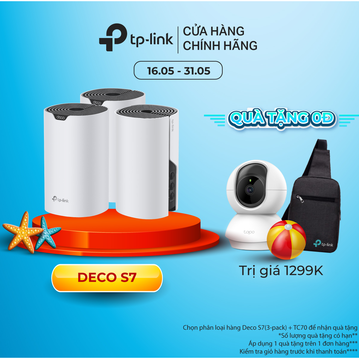 Bộ Phát WiFi Mesh TP-Link Deco S7 Chuẩn AC1900