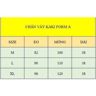 CHÂN VÁY KAKI  FORM A DÁNG NGẮN  [ TNT SHOP BIGSIZE 60KG 90KG ]