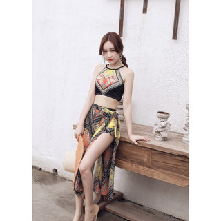 Bộ bikini áo yếm kèm khăn (tuyển sỉ)