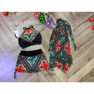 Bộ bikini áo yếm kèm khăn (tuyển sỉ)